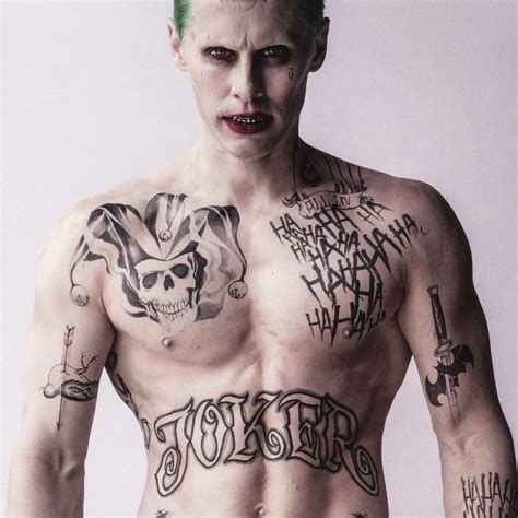 does the joker have tattoos